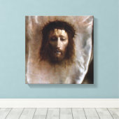 VERONICA'S VEIL, HET HOOGSTE GEZICHT VAN JESUS. CANVAS AFDRUK (Insitu (Houten vloer))