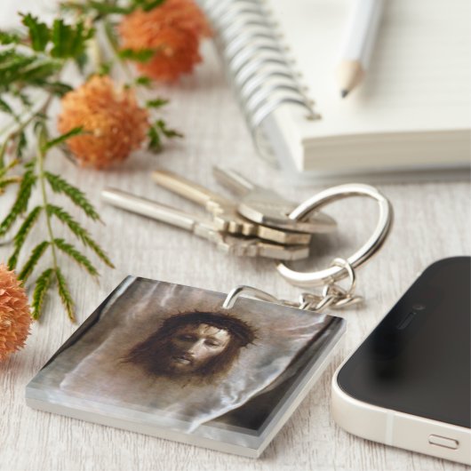 VERONICA'S VEIL, HET HOOGSTE GEZICHT VAN JESUS. SLEUTELHANGER (Voorkant Rechts)