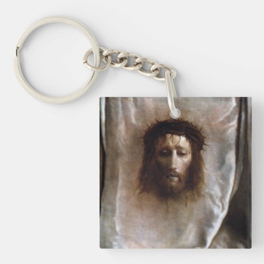 VERONICA'S VEIL, HET HOOGSTE GEZICHT VAN JESUS. SLEUTELHANGER (voorkant)