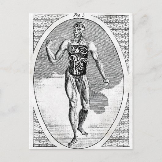 Verontreinigd Man Briefkaart (Voorkant)