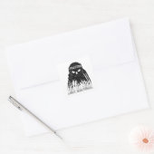 Verontreiniging Cloud Monster Square Sticker (Envelop)