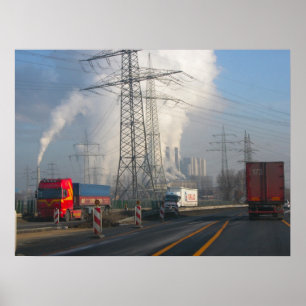 Verontreiniging elektriciteitscentrale 6 poster