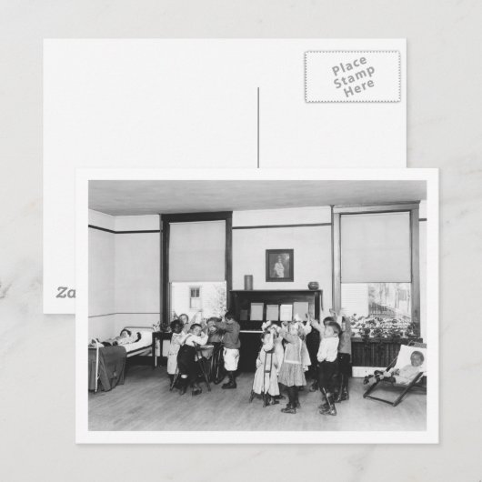 Verontreiniging van tuberculose, 1920 briefkaart (Voorkant / Achterkant)