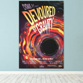 Verontroerd door zwaartekracht Halloween Hole Blac Canvas Afdruk (Insitu (Houten vloer))