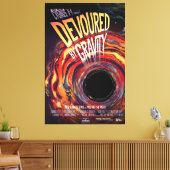 Verontroerd door zwaartekracht Halloween Hole Blac Canvas Afdruk (Insitu (Woonkamer))