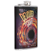 Verontroerd door zwaartekracht Halloween Hole Blac Heupfles (Rechts)