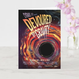 Verontroerd door zwaartekracht Halloween Hole Blac Kaart