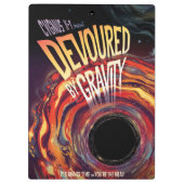 Verontroerd door zwaartekracht Halloween Hole Blac Klembord (Achterkant)