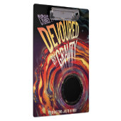 Verontroerd door zwaartekracht Halloween Hole Blac Klembord (Rechts)