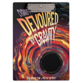 Verontroerd door zwaartekracht Halloween Hole Blac Klembord (Voorkant)