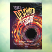 Verontroerd door zwaartekracht Halloween Hole Blac Raamsticker (Vel 3)