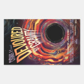 Verontroerd door zwaartekracht Halloween Hole Blac Rechthoekige Sticker (Voorkant)