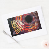 Verontroerd door zwaartekracht Halloween Hole Blac Rechthoekige Sticker (Envelop)