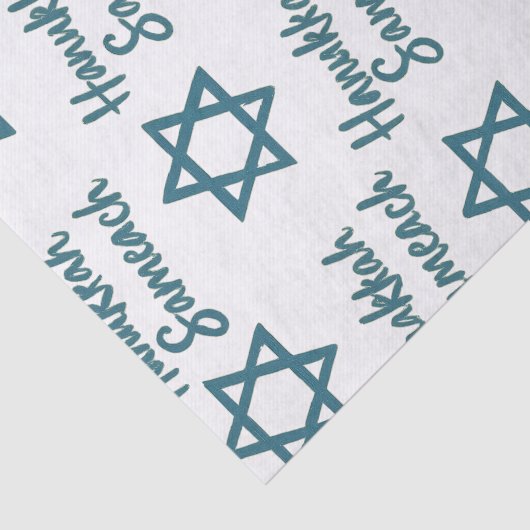  verontruste Chanoeka Sameach Tissuepapier (Detail)