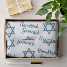 verontruste Chanoeka Sameach Tissuepapier