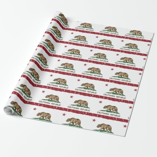 Verontruste de Vlag van de Republiek van Cadeaupapier (Uitgerold)