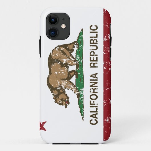 Verontruste de Vlag van de Republiek van Case-Mate iPhone Case (Achterkant)