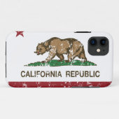 Verontruste de Vlag van de Republiek van Case-Mate iPhone Case (Achterkant (horizontaal))
