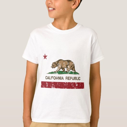 Verontruste de Vlag van de Republiek van T-shirt (Voorkant)