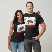 Verontruste de Vlag van de Republiek van T-shirt (Unisex)