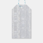 Verontruste en gevlochten Blue Jean Denim Cadeaulabel (Achterkant)