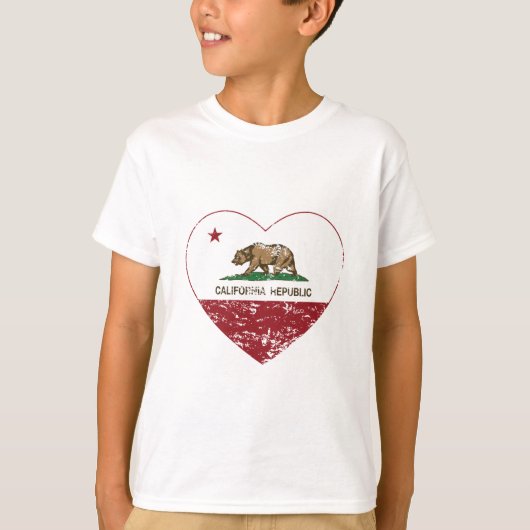 Verontruste het Hart van de Liefde van de Republie T-shirt (Voorkant)