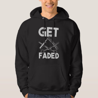 verontruste kapper krijgen vervaagde tondeuse hoodie