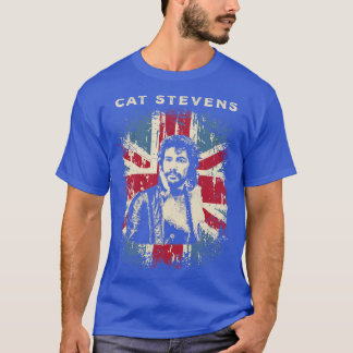 verontruste kat Stevens T-shirt