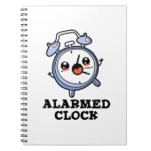 Verontruste klok Grappige wekker grap Notitieboek (Voorkant)