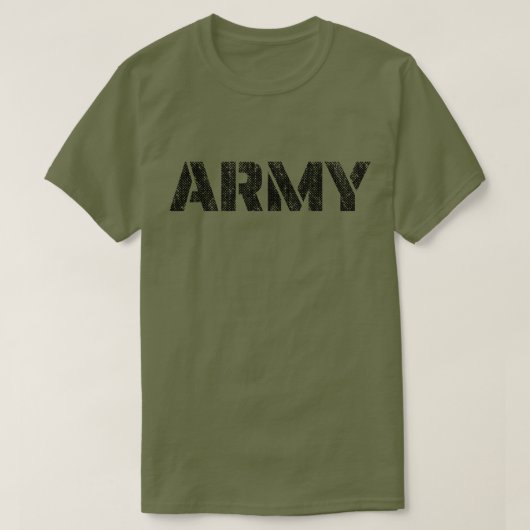 Verontruste Leger T-shirt (Design voorkant)
