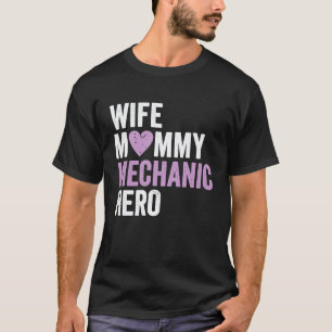 Verontruste monteur vrouw moeder monteur held t-shirt