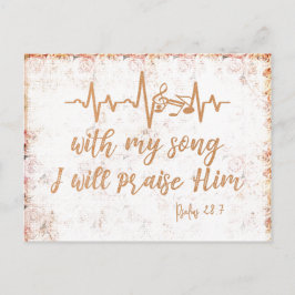 verontruste psalmen Song Bijbelvers Briefkaart