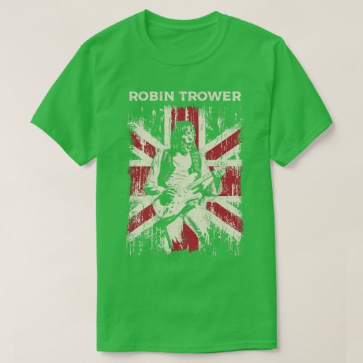 verontruste Robin Trower T-shirt (Design voorkant)