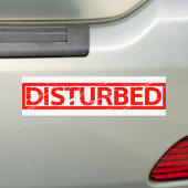 Verontruste stempel bumpersticker (Op auto)