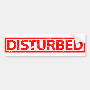 Verontruste stempel bumpersticker