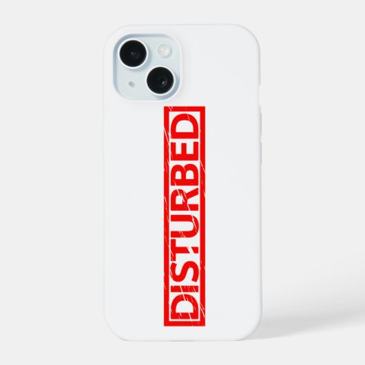 Verontruste Stempel iPhone 15 Case (Achterkant)