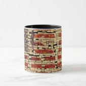 verontruste USA Letters en American Flag Mok (Midden)