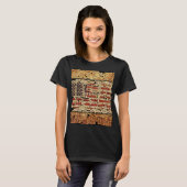 verontruste USA Letters en American Flag T-shirt (Voorkant volledig)