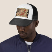 verontruste USA Letters en American Flag Trucker Pet (In situ)
