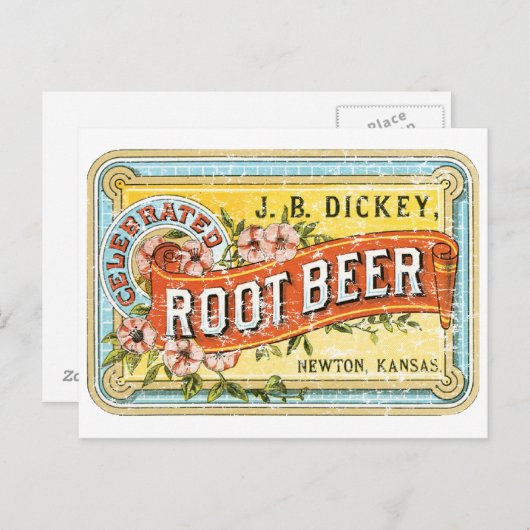 Verontruste Wortel bier-1899 van Dickey - Briefkaart (Voorkant / Achterkant)