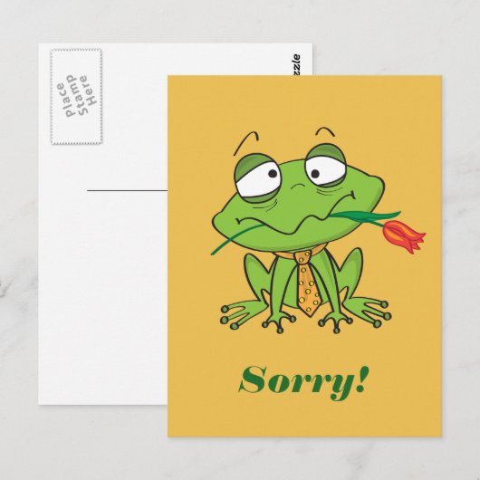 Verontrustende kikker briefkaart (Voorkant / Achterkant)