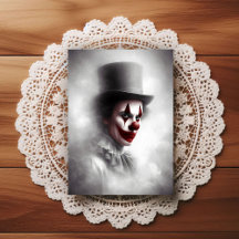Verontrustte Vintage Clown Met een Sinu smile