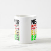 Verontschuldig je nooit voor je Blackness Koffiemok (Center)