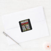 Verontschuldig je nooit voor je Blackness Vierkante Sticker (Envelop)