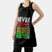 Verontschuldig je nooit voor je zwartheid, Black C Schort (Insitu)