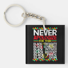 Verontschuldig je nooit voor je zwartheid, Black C Sleutelhanger