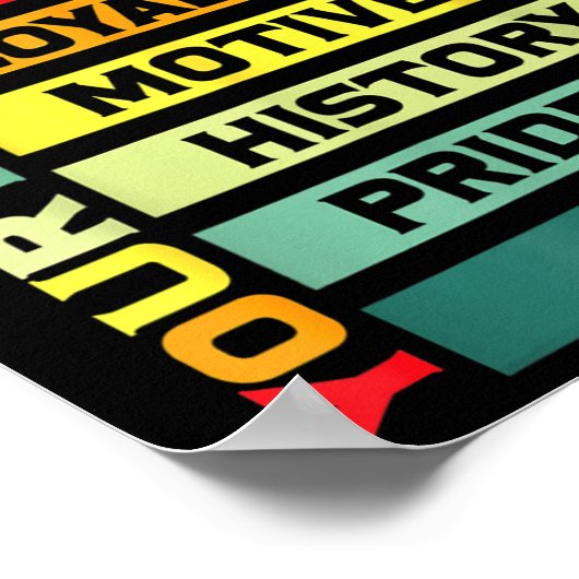 Verontschuldig je voor je zwartheid Black History  Poster (Hoek)