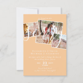 VERONTSCHULDIGD! Uitstel van het huwelijk Wijzigin