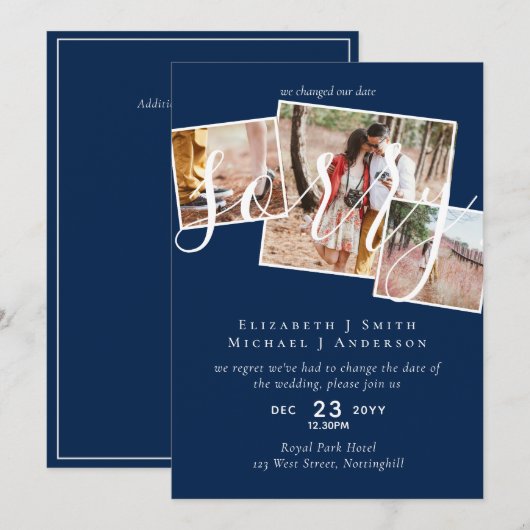 VERONTSCHULDIGD! Uitstel van het huwelijk Wijzigin (Voorkant / Achterkant)