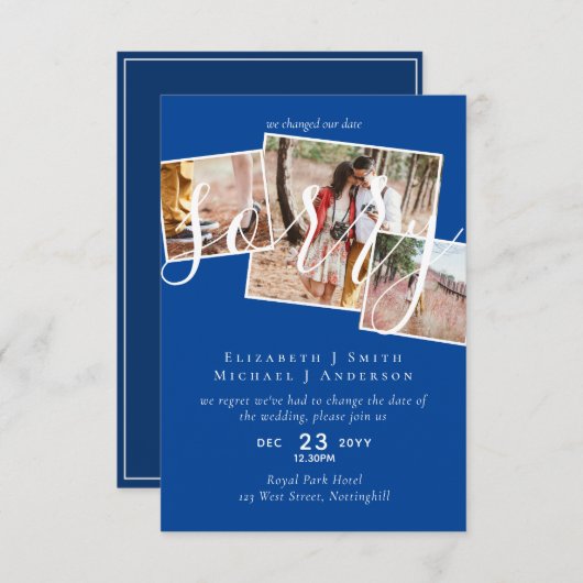 VERONTSCHULDIGD! Uitstel van het huwelijk Wijzigin (Voorkant / Achterkant)